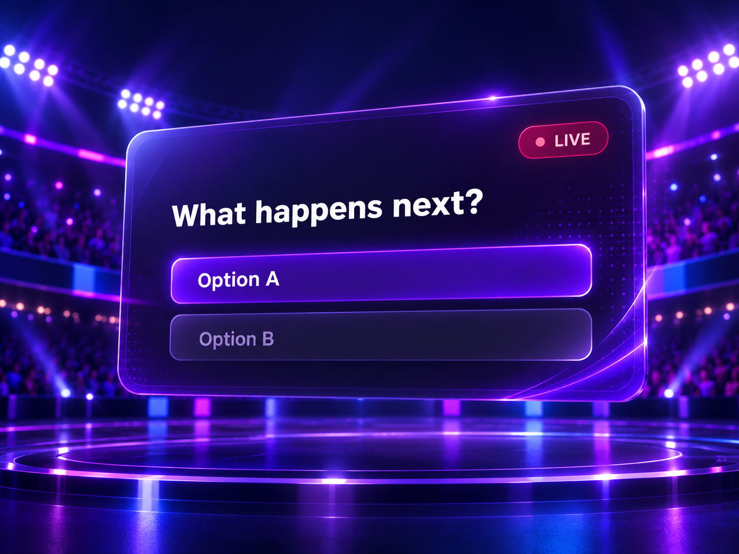 Interactive live TV quiz experience