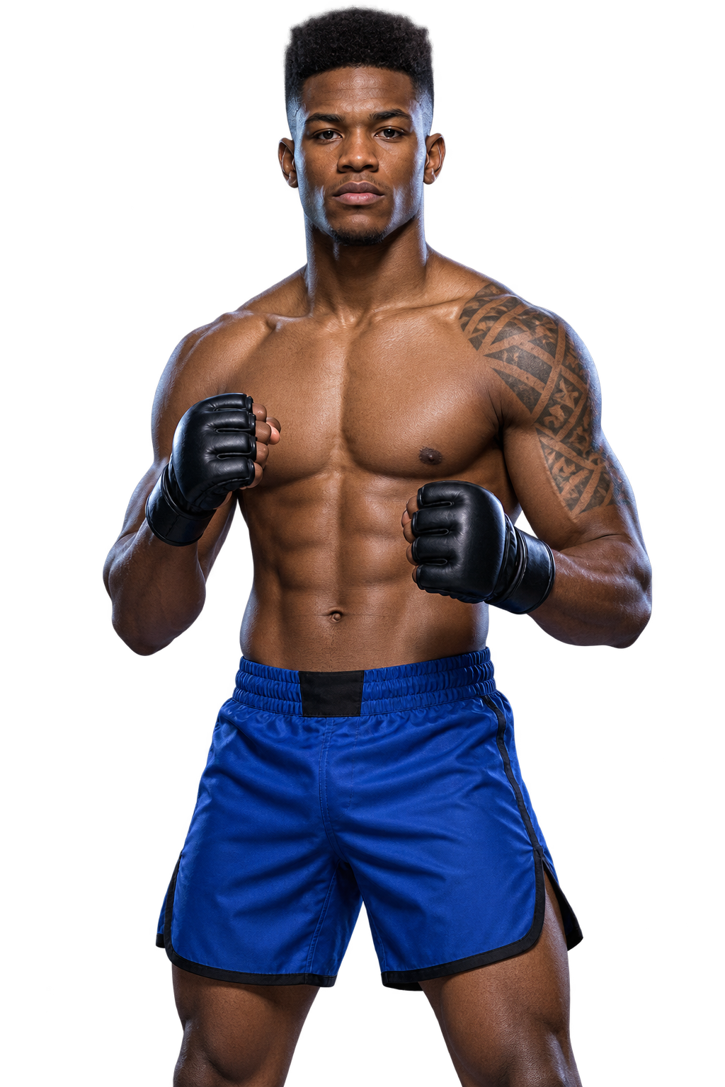 Blue corner fighter