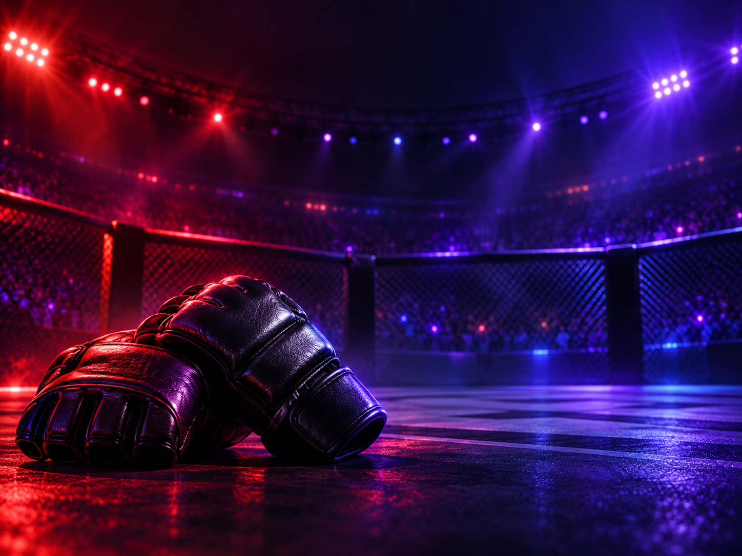 MMA fight night audience interaction